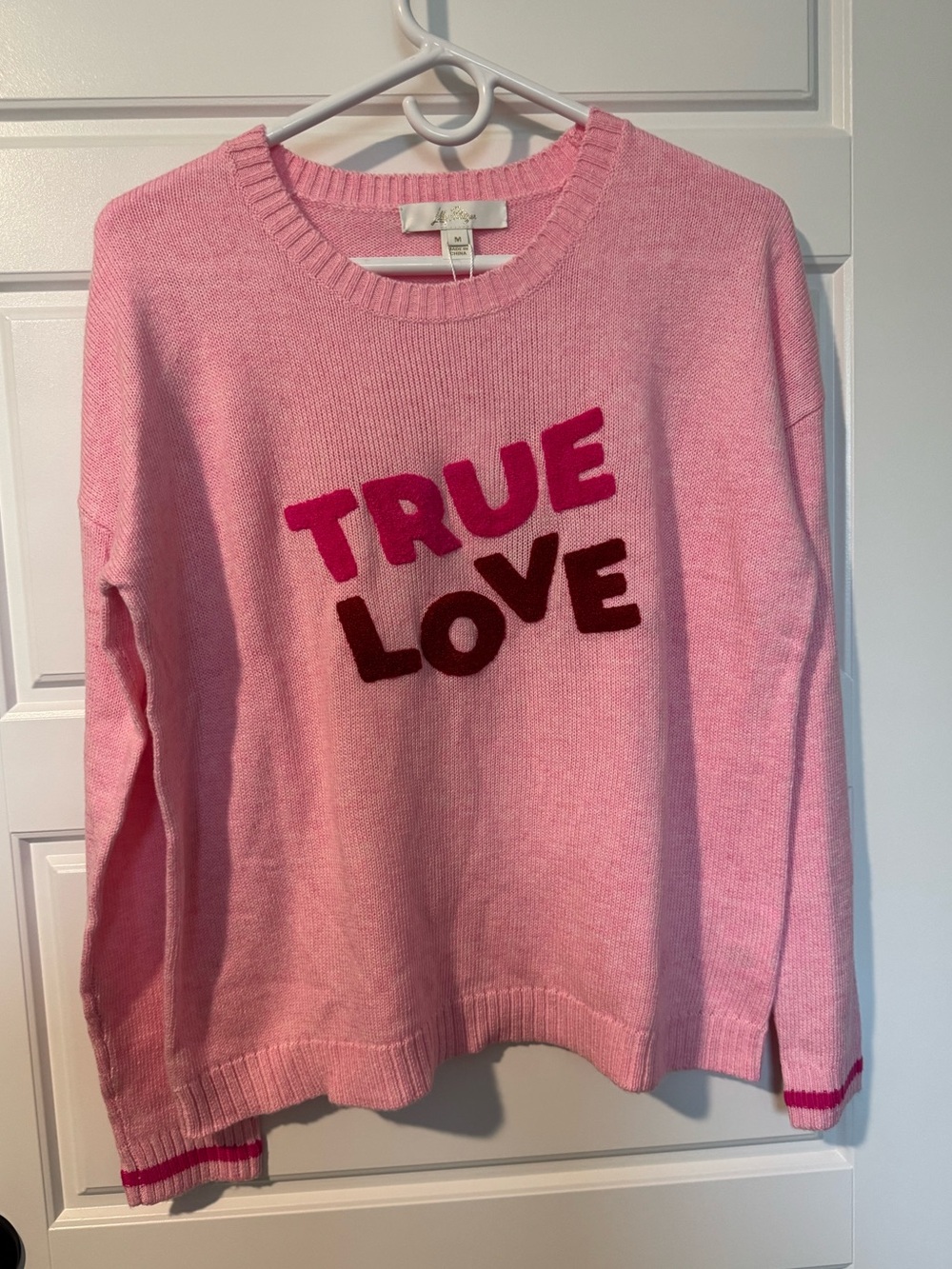 NWT Lilly Pulitzer Pippy Sweater, Pink True Love, Size Medium